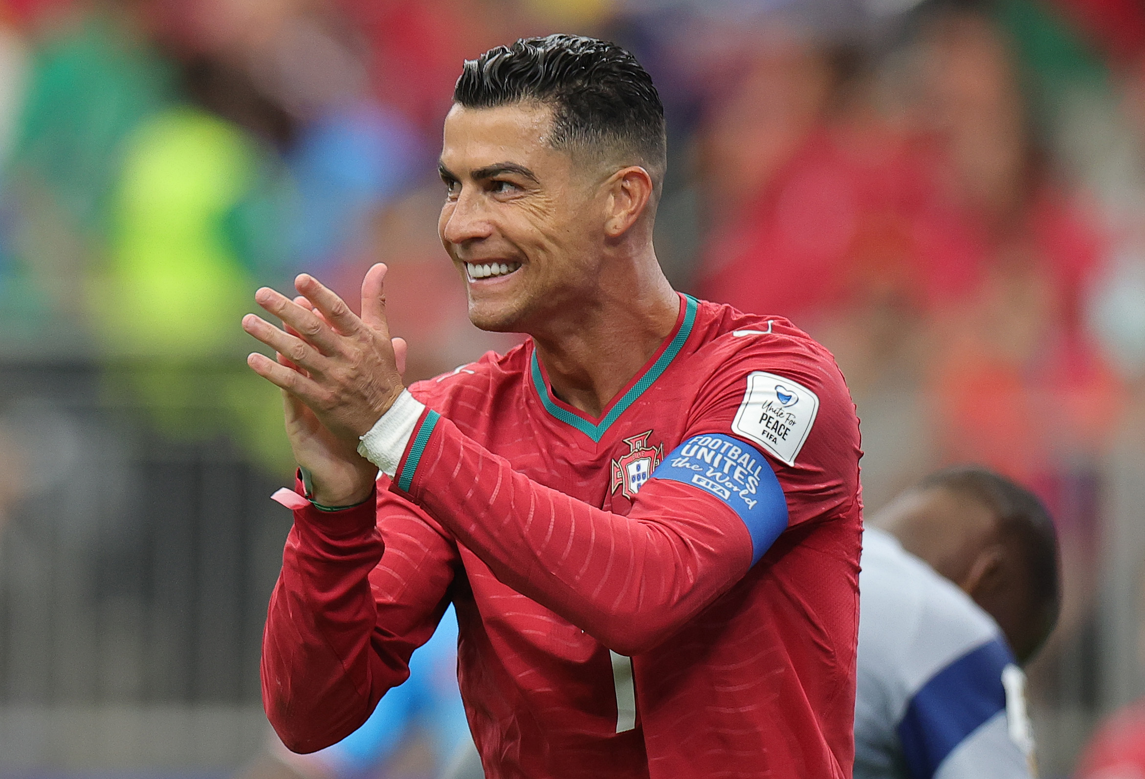Cristiano Ronaldo durante un partido de la selección de Portgal en el Mundial 2026